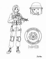 Pages Call Duty Coloring Mw3 Zombies Template Natsumi sketch template