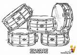 Drums Percussion Yescoloring Snare sketch template
