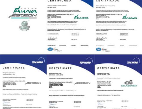Certificación Iso 9001 2015 De Transervin S A De C V