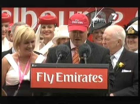 laurence eales melbourne cup  winning speech youtube