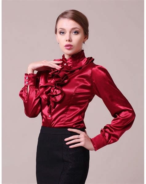pin by suzy satinlush on style classy satin blouses