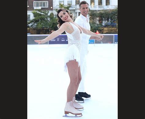 dancing on ice stars flash flesh as they are released onto