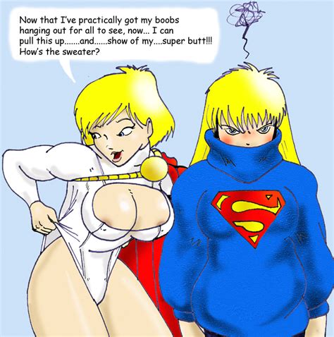 Rule 34 2girls Cleavage Cleavage Cutout Dc Inspector97 Power Girl