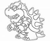Coloring Bowser sketch template
