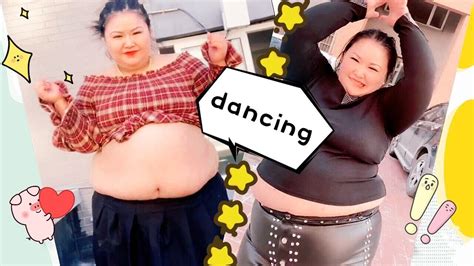 bbw chubby belly girls dance compilation tiktok cute chubby fat girl