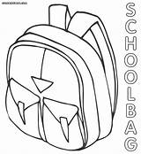 Bag Coloring Pages School Bags Schoolbag Backpack Popular 1000px 78kb sketch template