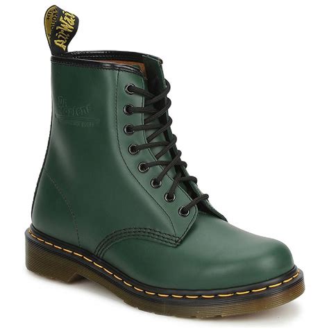 green leather  martens boots   timeless choice  addition   style
