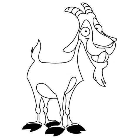 billy goat coloring   designlooter