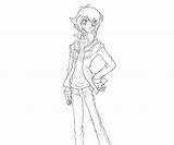 Jaden Yuki Style Coloring Pages sketch template