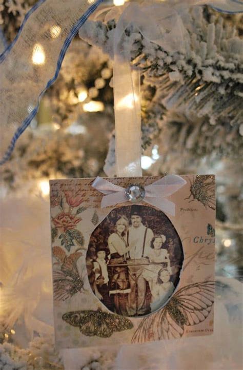 heartwarming diy photo ornaments  craft  christmas