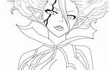Fairy Tail Drawing Mirajane Strauss Coloring Anime Lineart sketch template