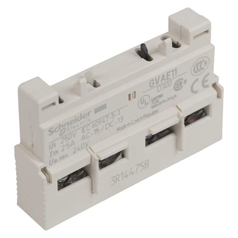 gvae auxiliary contact block nonc schneider electric