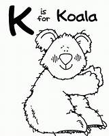 Coloring Pages Koala Letter Clipart Zoo Animal Cliparts Alphabet Clip Kangaroo Preschool Crafts Worksheets Moms Being Line Preschoolers Printable Color sketch template