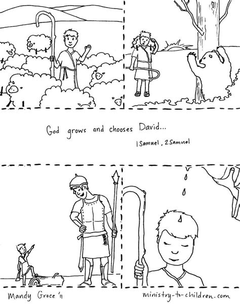 chris blog david  shepherd boy coloring page