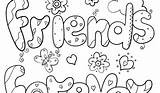 Coloring Pages Friend Friends Forever Print Color Printable Getdrawings Getcolorings sketch template