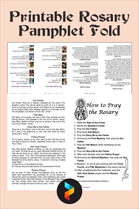 printable rosary pamphlet fold porn sex picture