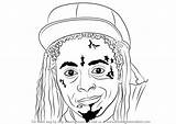 Lil Wayne Draw Drawing Coloring Pages Cartoon Uzi Vert Step Xxxtentacion Sheets Rappers Drawings Rapper Sketch Pump Drake Template Savage sketch template