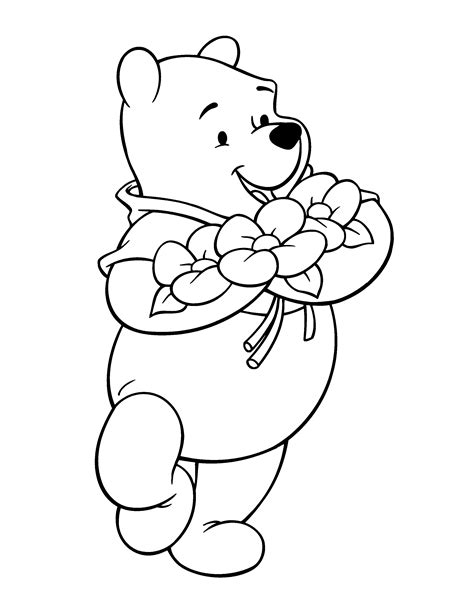 pooh bear coloring pages    print