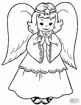 Angel sketch template