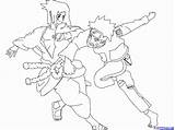Naruto Sasuke Drawing Vs Coloring Body Anime Draw Akatsuki Pencil Easy Step Members Nine Pages Tails Springtrap Characters Clipart Getdrawings sketch template