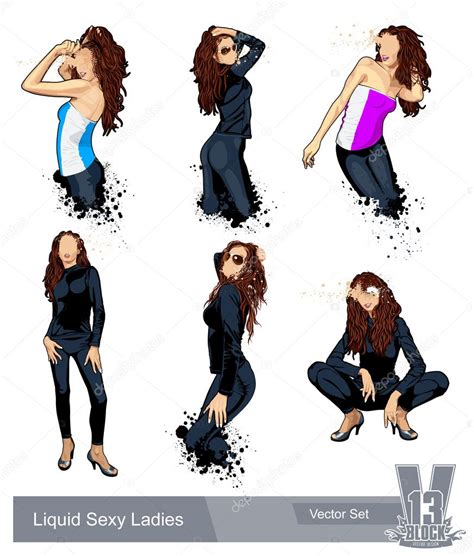 Liquid Sexy Ladies Stock Vector By ©vecster 4350316