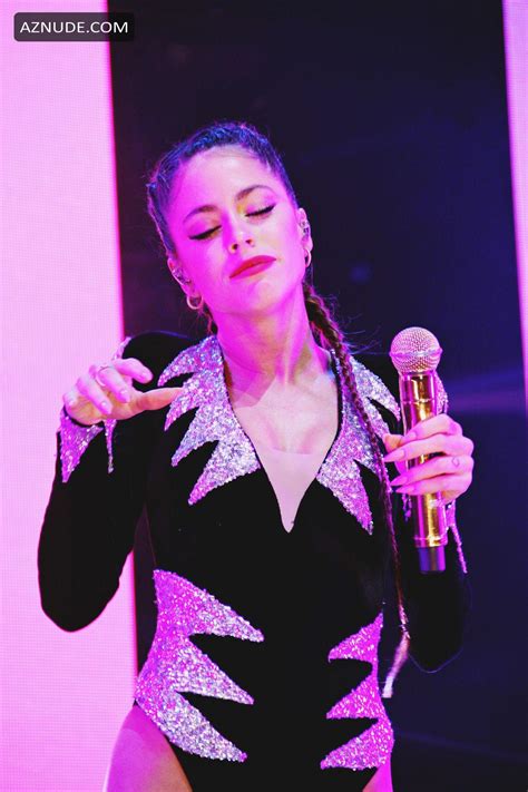 Tini Stoessel Photographed On Stage At The Concert In Bassano Del