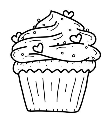 cupcake coloring page letscoloritcom dibujos de cupcakes