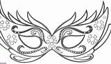 Coloring Mask Pages Masquerade Getcolorings sketch template