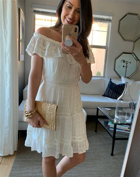 perfect white summer dress  target   styling frugal