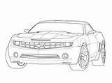 Camaro Outline Zl1 Drawings Camionetas Kids Ordoyne Dikty sketch template