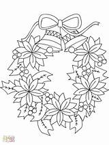 Coloring Wreath Couronne Cloches Albanysinsanity Scbu Abetterhowellnj sketch template