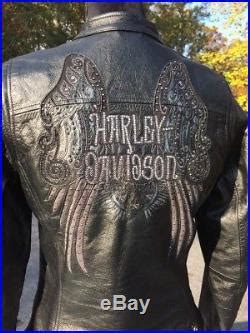 Harley Davidson Shadow Valley Leather Jacket Women’s Angel
