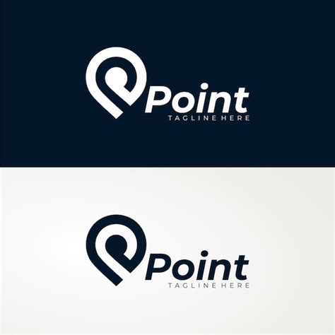premium vector point logo template