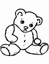 Bear Teddy Coloring Pages Outline Bears Colouring Baby Printable Cute Panda Clipart Drawing Cliparts Sheets Basic Sad Tattoo Animal Kids sketch template
