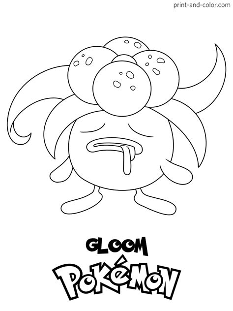 gloom pokemon coloring page coloring pages