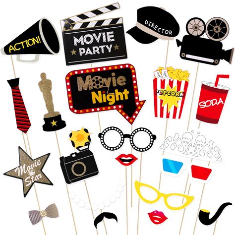 buy bestoyard hollywood themed party props  night photo booth