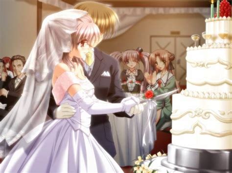 Anime Couples Wedding Couple