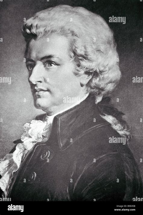 reproduced portrait   austrian composer wolfgang amadeus mozart