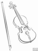 Coloring Violin Getdrawings sketch template