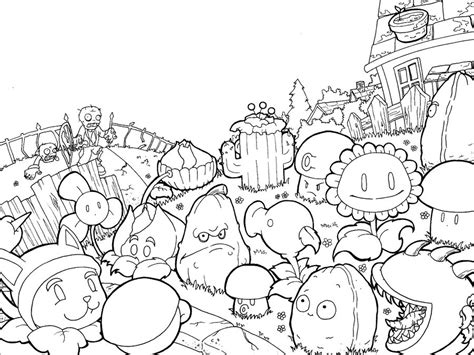 plants  zombies  coloring pages  getdrawings