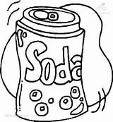 Coloring Soda Pages Popular sketch template