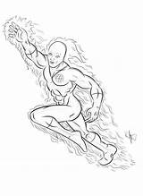 Torch Human Coloring Pages Deviantart Getcolorings sketch template