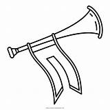 Trombeta Terompet Trumpet Coloring Gambar Baru Mewarnai Hitam Kartun Colorare Buku Putih Ulang Pallavolo Disegni Blackandwhite sketch template