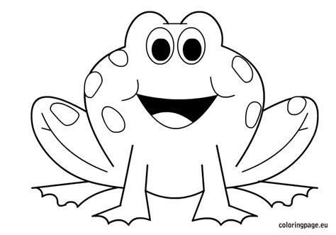 gambar clipart frog outline clipground coloring pages  animated