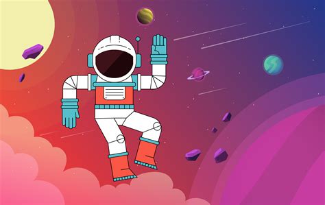 vector beautiful outer space illustration  vector art  vecteezy