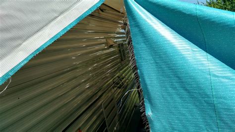 rv awning replacement fabric  actual width  teal green stripe ebay