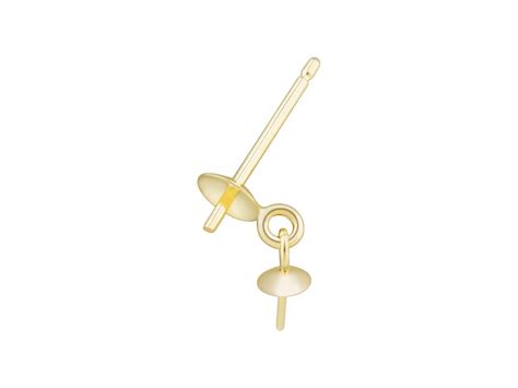 ct yellow gold cup  peg  mm drop cup cooksongoldcom