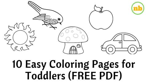 easy coloring pages  printable  toddlers parenting tips