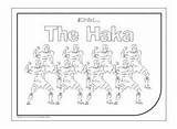 Haka Blacks Rugby Maori Waitangi sketch template
