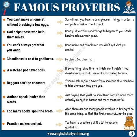famous proverbs  meaning  esl learners english study